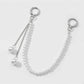 Keypus - Lace Mesh Bow Alloy Key Ring Bag Charm Keychain