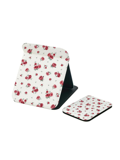 Mirroray - Floral Print Portable Folding Vanity Mirror