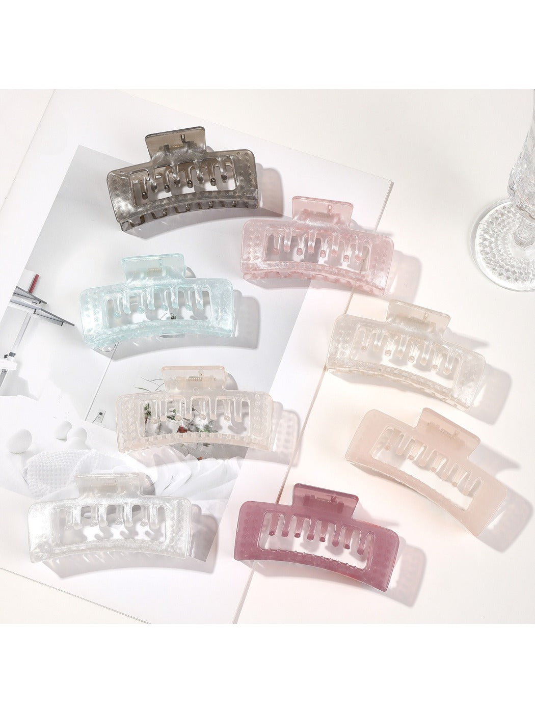 Beau - Square Matte Large Hair Clip