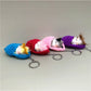Keypus - Sleeping Cat Shaped Bag Charm Keychain