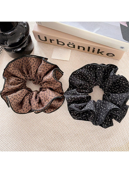 Gifty - Leopard Print Pleated Hair Loop