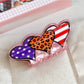 Beau - Valentine's Day Pink Heart  Hair Clips