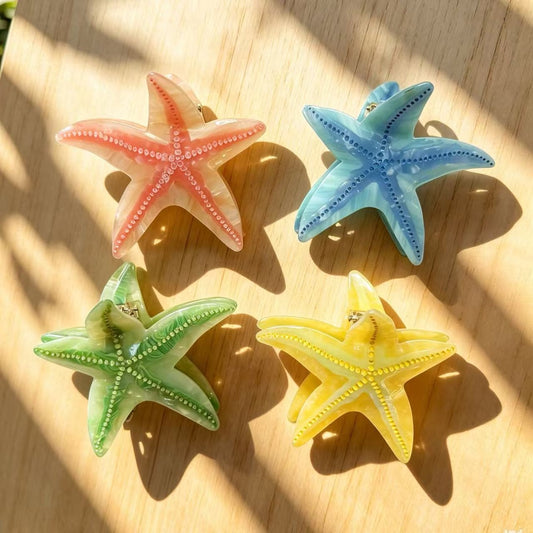 Beau - Pastel Toned Starfish Claw Clip