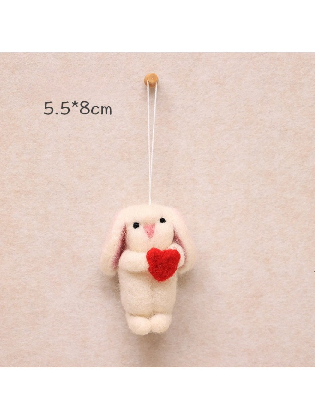 Feltery - Cute 3D Bunny Plush Keychain Bag Charm