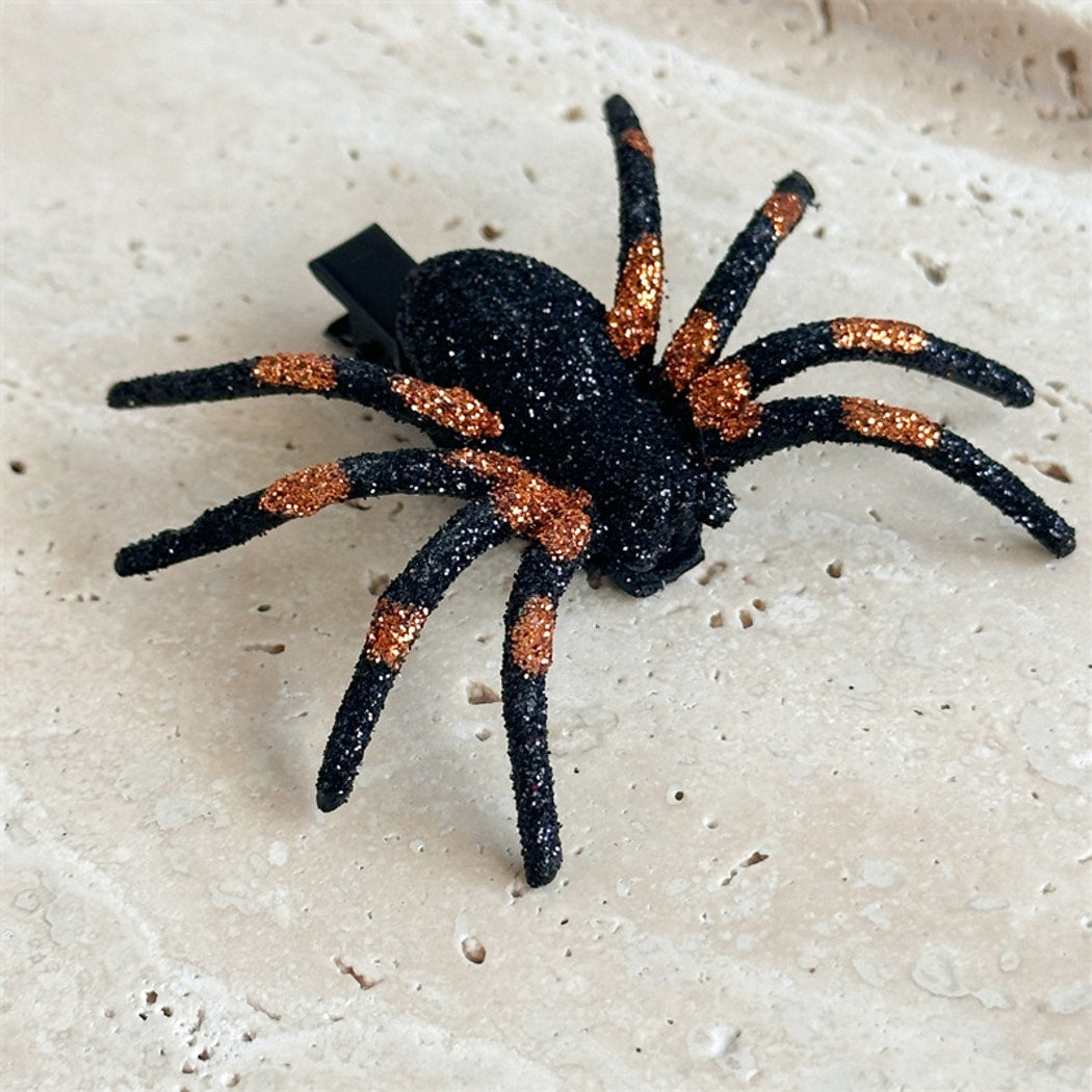 Beau - Halloween Spider Themed Glitter Hair Clip