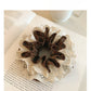 Gifty - Brown Plaid Lace Scrunchie Hair Tie