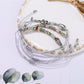 Lovra alloy charm small bead bracelet in a gift box with soft fabric lining