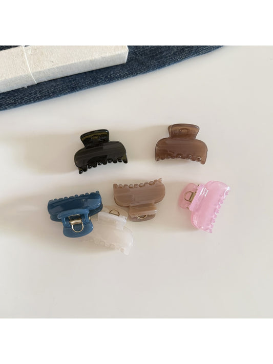 Beau - Glossy PC Alloy Half Up Styling Claw Clip