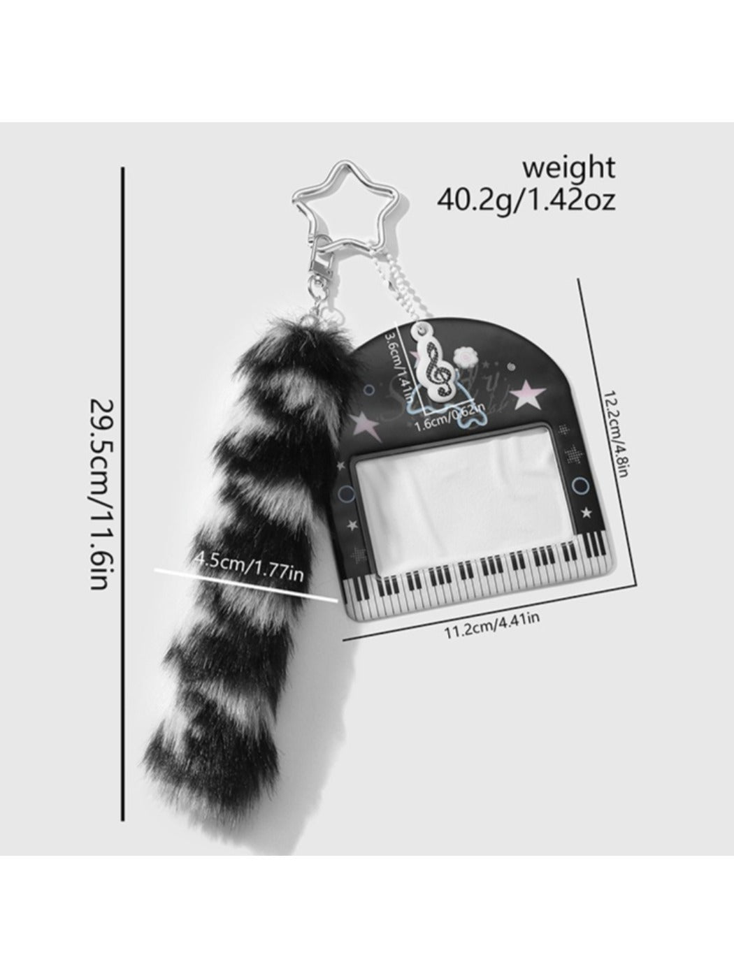 Keypus - Leopard Print Tail Key Ring Keychain Bag Charm