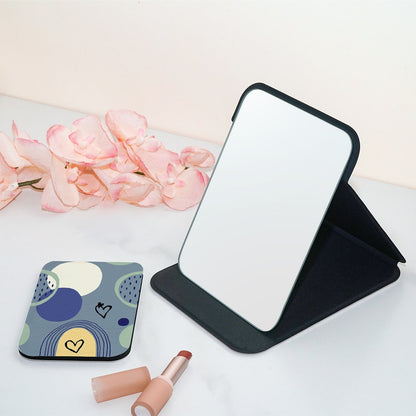Mirroray - Printed Double-Sided Print Folding Makeup Mirror