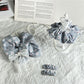 Gifty - Polyester Daisy Gingham Ruffled Fabric Scrunchie