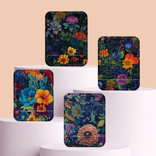Mirroray - Dark Floral Tabletop Folding Vanity Mirror