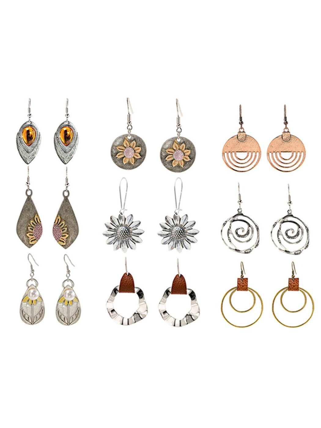 Earedge - Bohemian Geometric Cutout Earrings