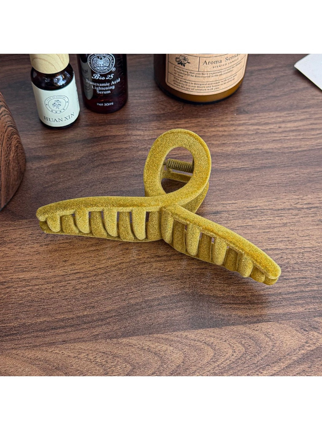 Beau - Elegant Velvet Hair Claw Clip Large