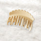 Beau - Wave Design Plastic Large Tooth Claw Clip