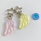 Keypus - Shimmery Acrylic Angel Wing Star Keychain