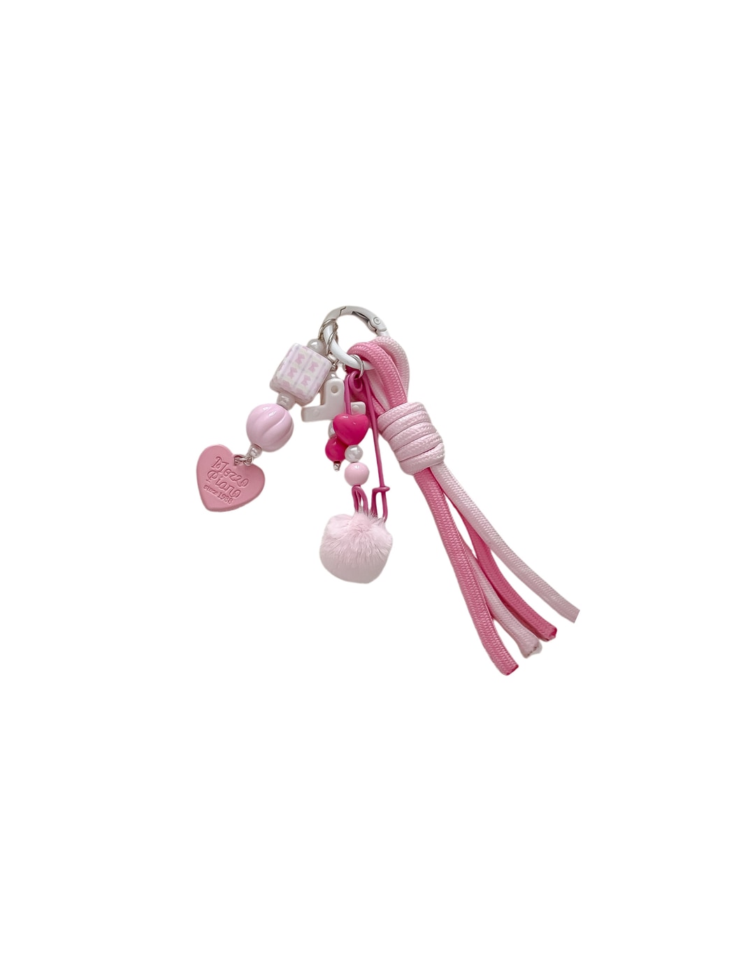 Keypus - Sweet Heart Tassel Beaded Key Ring Keychain
