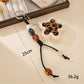 Keypus - Leopard Print Flower Beaded Bag Charm Keychain