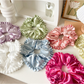 Gifty - Oversized Ruffled Satin Look Scrunchie