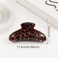 Beau - Vintage Leopard Print Curved Claw Clip