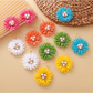 Earedge - Bohemian Round Sunflower Accent Earrings