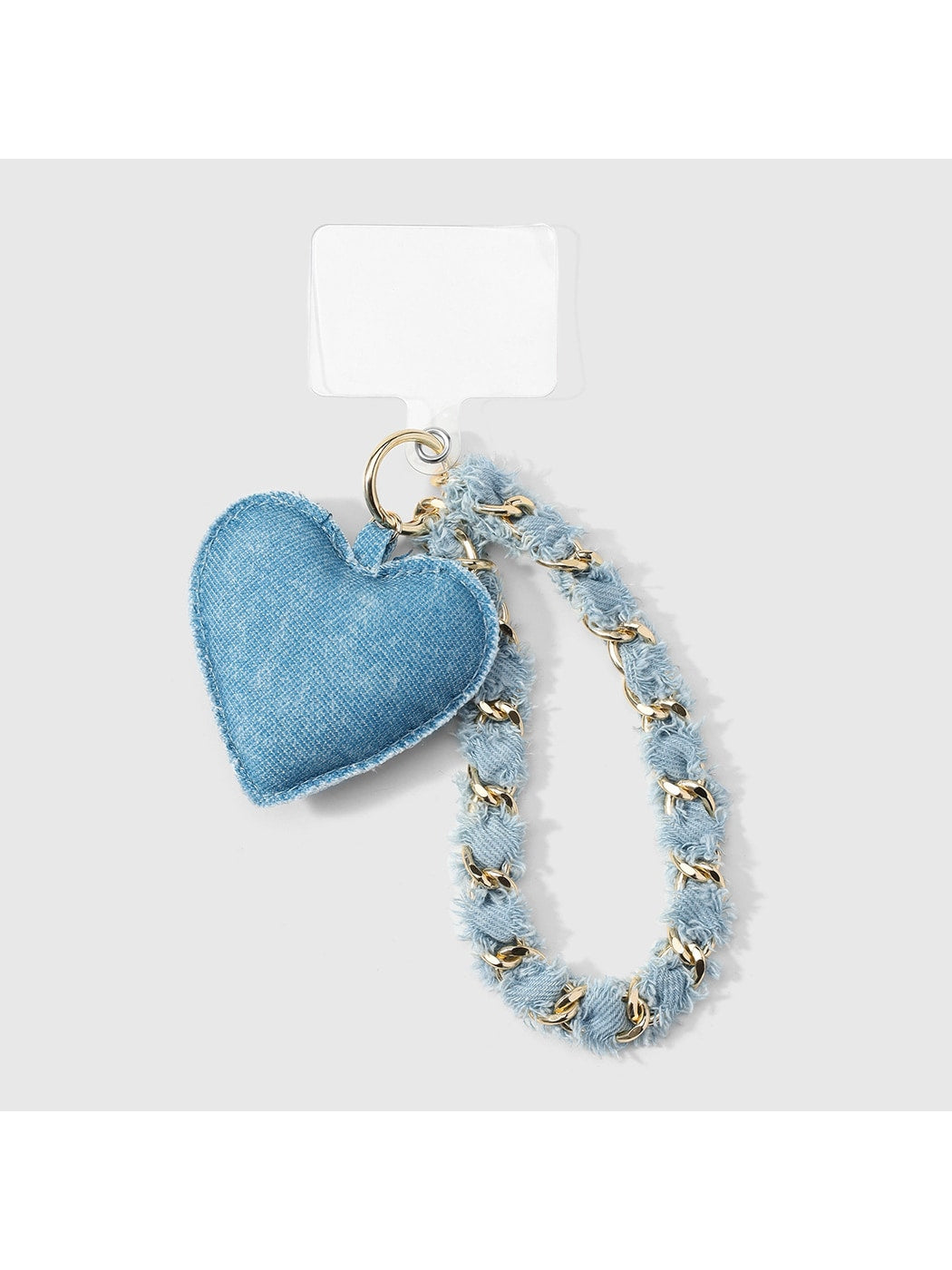 Keypus - Y2K Heart Chain Detail Polyester Keychain