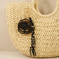 Keypus - Raffia Flower Tassel Bag Charm Keychain