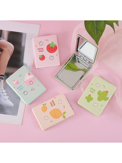 Mirroray - Fruit Pattern Rectangular Folding Mirror Portable