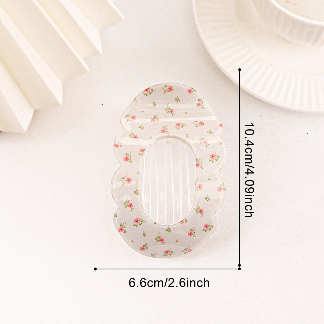Beau - Oval Shaped Openwork Claw Clip