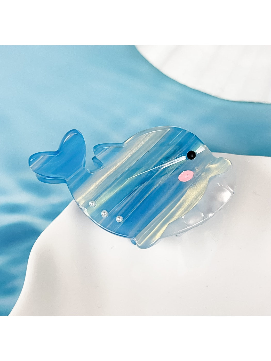 Beau - Cartoon Whale Acetate Fiber Claw Hair Clip