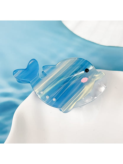 Beau - Cartoon Whale Acetate Fiber Claw Hair Clip