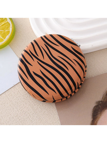 Mirroray - Minimalist Zebra Print Folding Makeup Mirror