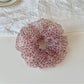 Gifty - Floral Print Ruffled Organza Look Scrunchie