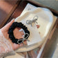 Gifty - Polyester Alloy Rhinestone Bow Hair Tie