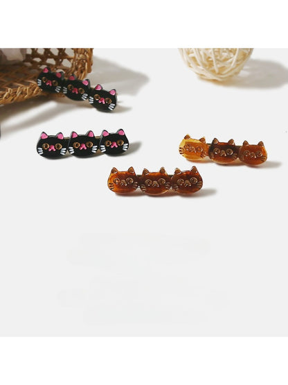 Beau - Cute Cartoon Cat Shaped Hair Clips