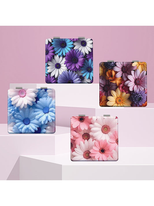 Mirroray - Cute Floral Print Makeup Mirror