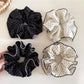 Gifty - Ruffled Polka Dot Scalloped Edge Scrunchie