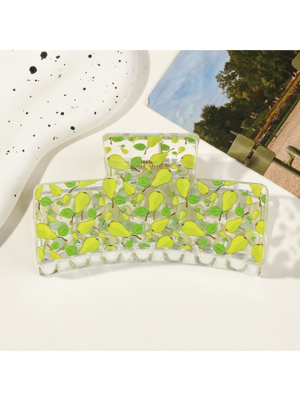 Beau - Minimalist Fruit Pattern Hair Claw Clip