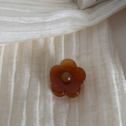 Beau - Acetate Flower Side Hair Claw Clip