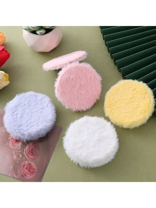 Mirroray - Circular Plush Portable Makeup Mirror