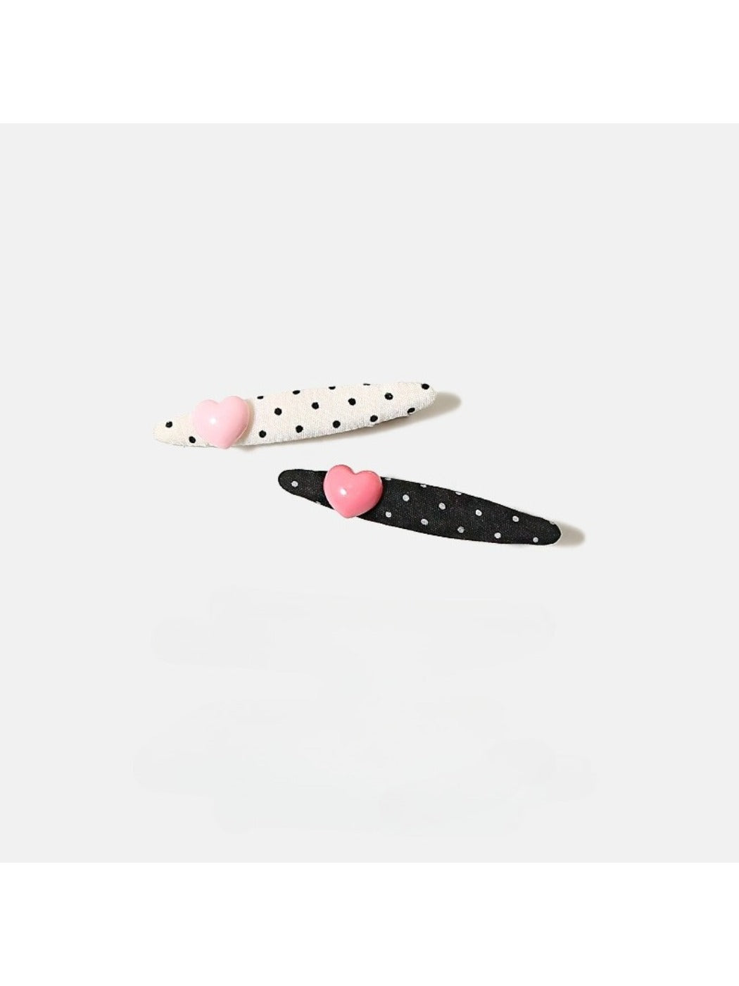 Beau - Valentines Day Polka Dot Heart Hair Clip