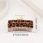 Beau - Vintage Leopard Print Curved Claw Clip