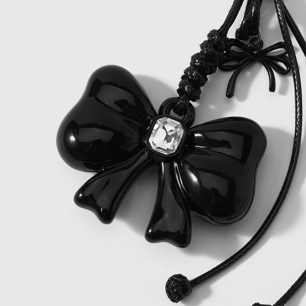 Keypus - Cute Bow and Cherry Charm Keychain
