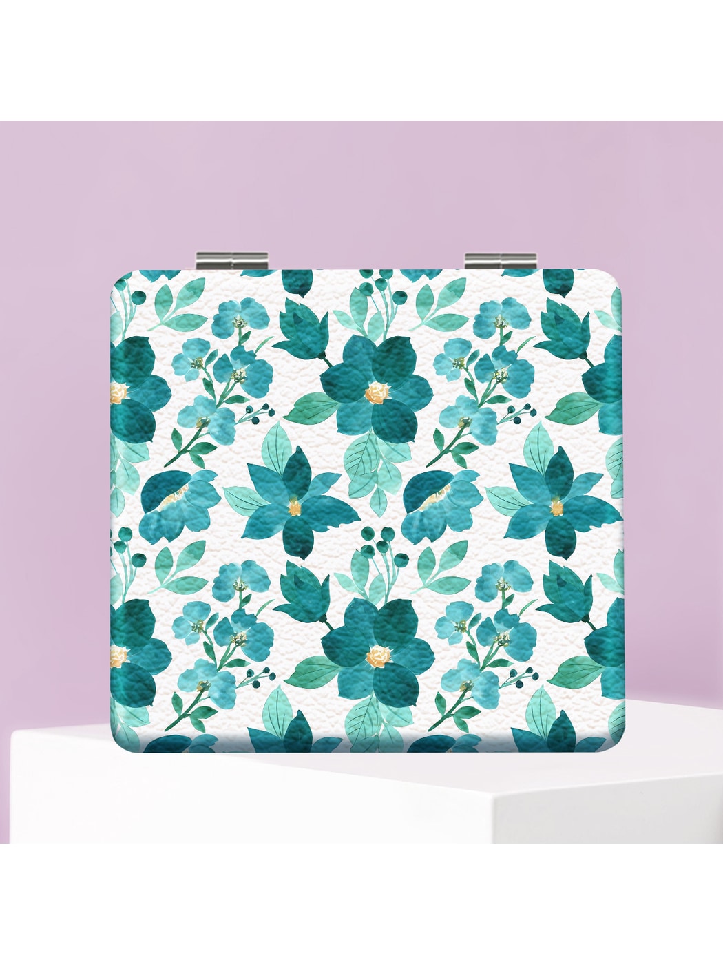 Mirroray - Floral Print Foldable Pocket Makeup Mirror