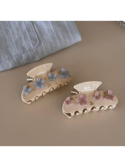 Beau - Sweet Flower Detail Acetate Claw Clip