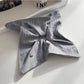 Gifty - Square Scrunchie Hair Tie Striped Fabric