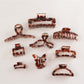 Beau - Minimalist Taupe Hair Claw Clip
