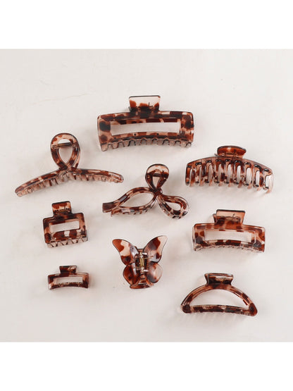 Beau - Minimalist Taupe Hair Claw Clip