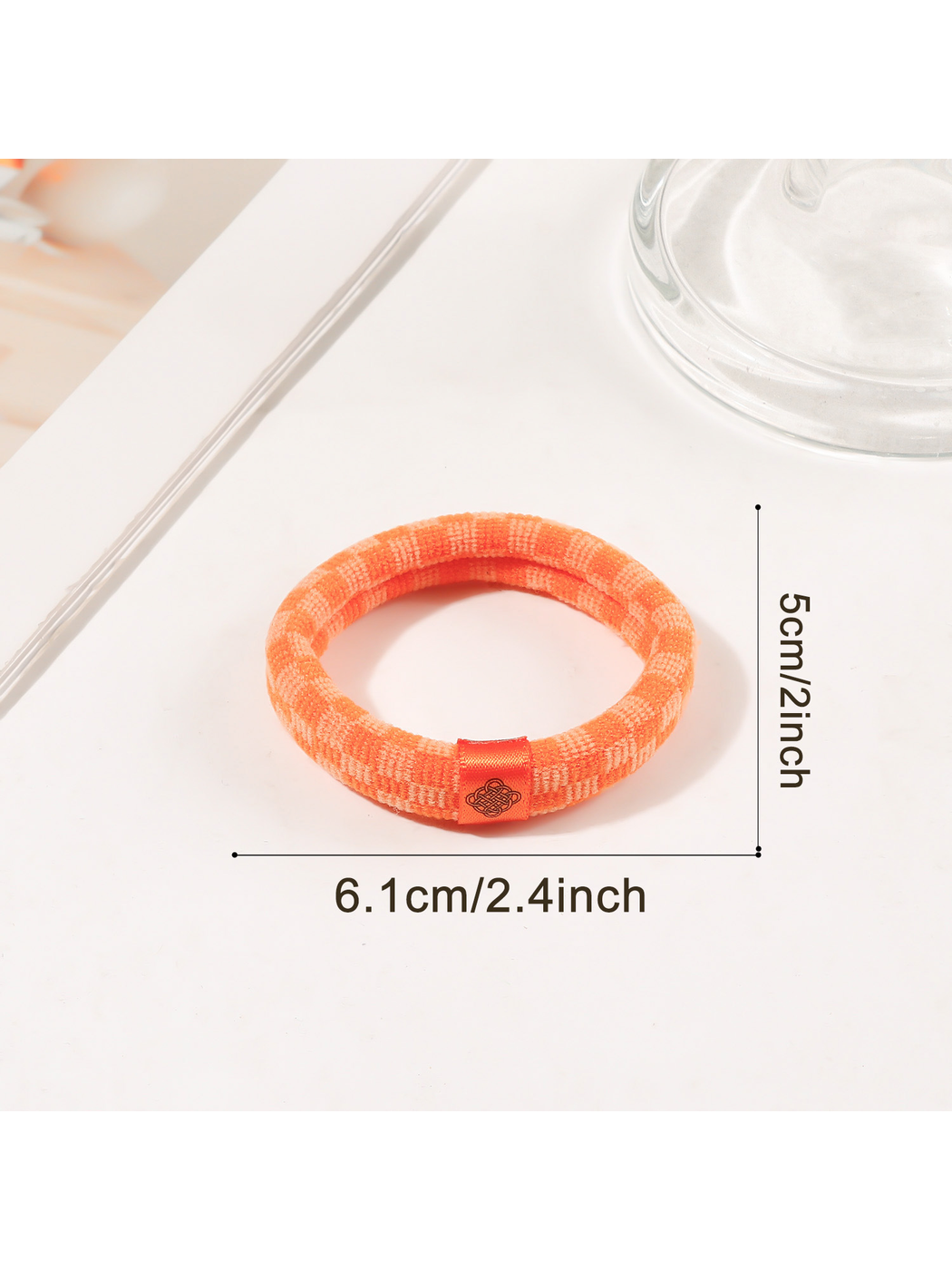 Gifty - Plaid High Elastic Ponytail Hair Tie
