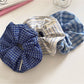 Gifty - Retro Blue Checkered Hair Loop